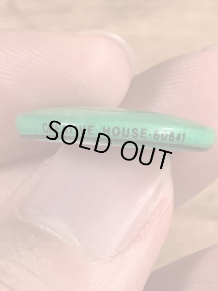 Creative House社製のスマイルフェイスのヴィンテージ缶バッチ