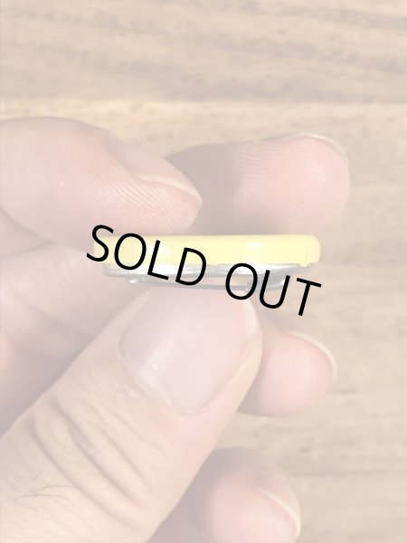 スマイルフェイスのヴィンテージ缶バッチ