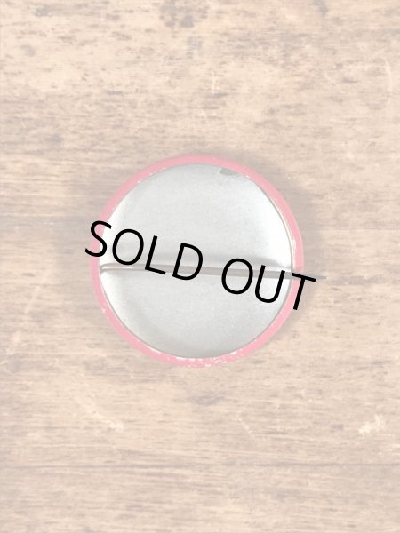 スマイルフェイスの企業物のヴィンテージ缶バッチ