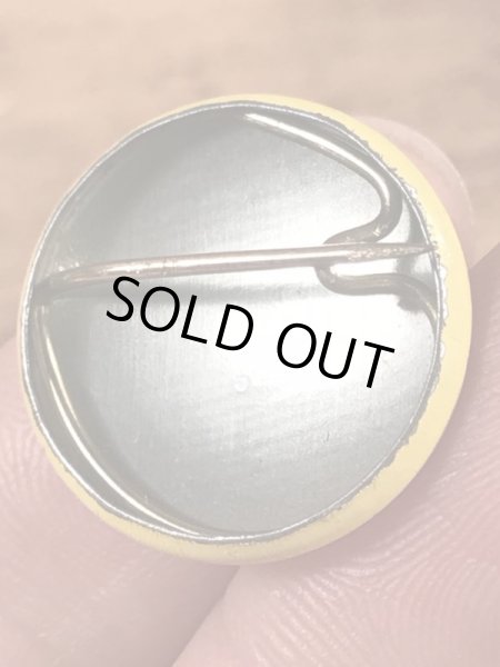 バーガーキングのスマイルのビンテージ缶バッジ