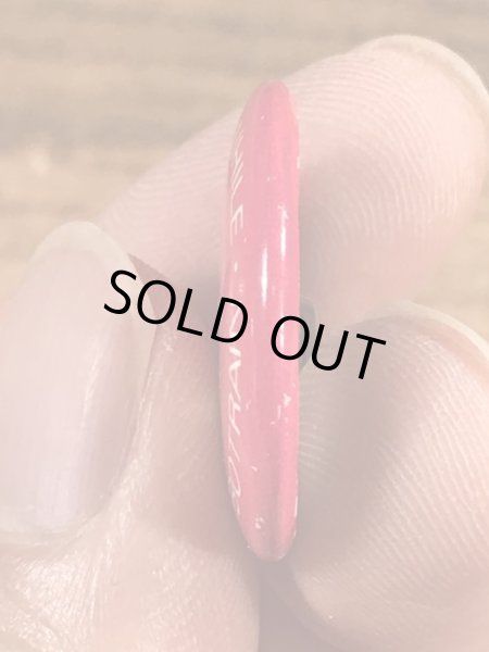 スマイルの顔とメッセージが書かれたビンテージ缶バッジ