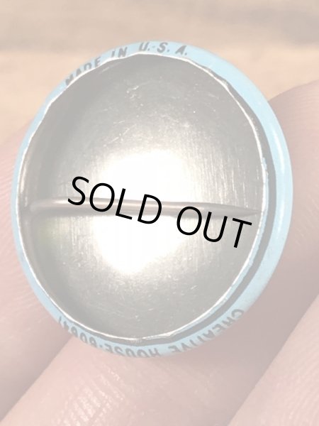 スマイルの顔が描かれたビンテージ缶バッジ