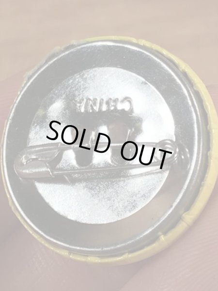 スマイルの顔が描かれたビンテージ缶バッジ