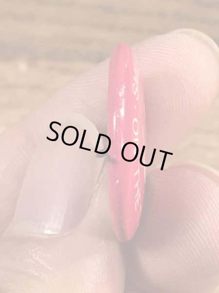 スマイルフェイスの企業物のヴィンテージ缶バッチ