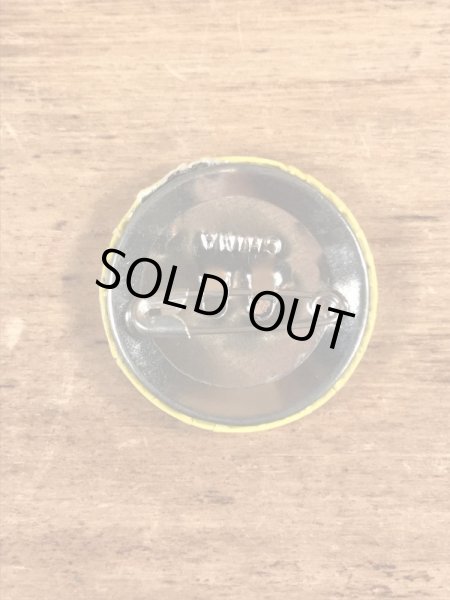 スマイルフェイスのヴィンテージ缶バッチ