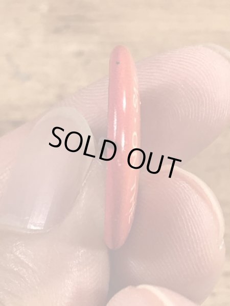 スマイルの顔とメッセージが書かれたヴィンテージ缶バッチ