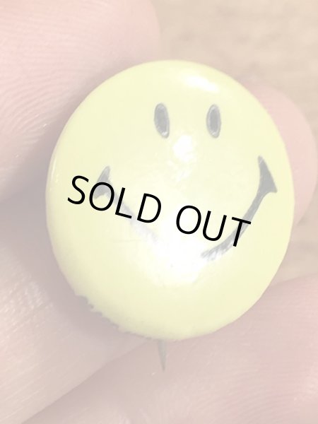 70年代頃のSmile Faceのビンテージ缶バッジ