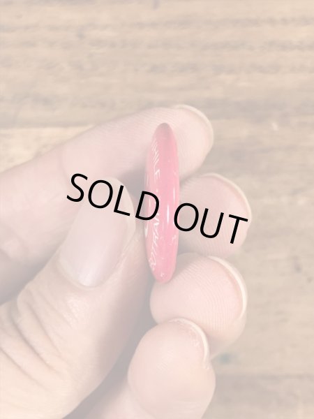 スマイルの顔とメッセージが書かれたビンテージ缶バッジ