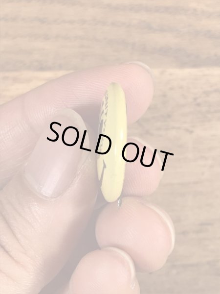 企業物のスマイルのビンテージ缶バッジ