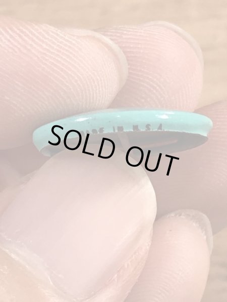 スマイルの顔が描かれたビンテージ缶バッジ