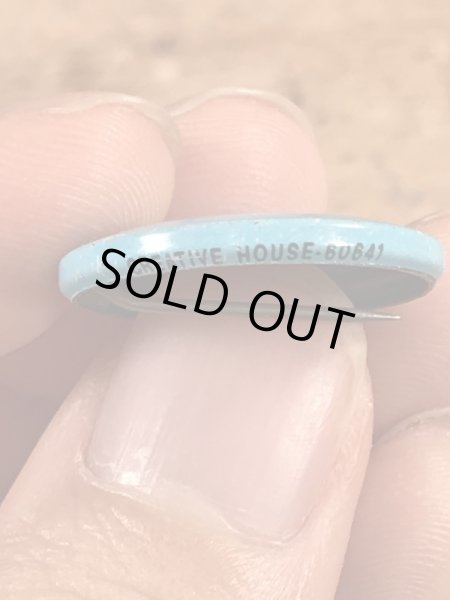 Creative House社製のスマイルフェイスのヴィンテージ缶バッチ