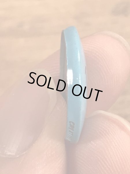 スマイルフェイスのブリキ製のヴィンテージ缶バッチ