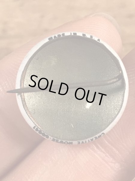 スマイルフェイスのブリキ製のヴィンテージ缶バッチ