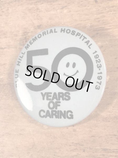 企業物のスマイルのヴィンテージ缶バッチ