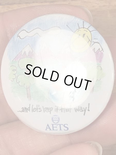 80年代頃のアドバタイジング物のヴィンテージ缶バッチ