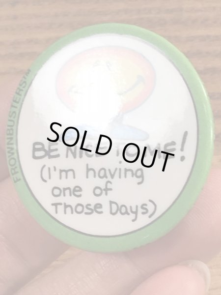 80年代頃のメッセージが書かれたヴィンテージ缶バッチ