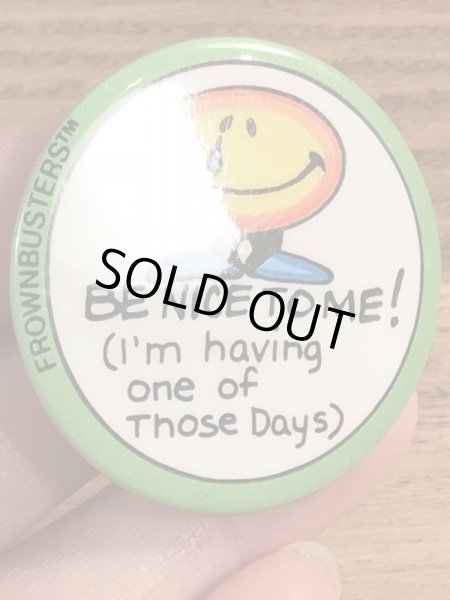 80年代頃のメッセージが書かれたビンテージ缶バッジ