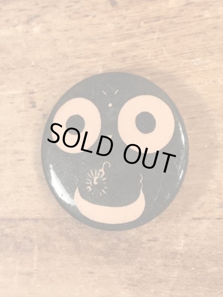 70年代〜頃のスマイルフェイスのヴィンテージ缶バッチ