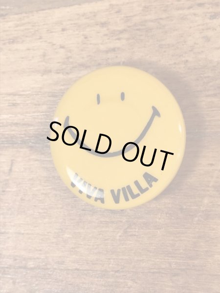 70年代〜頃のスマイルフェイスのヴィンテージ缶バッチ