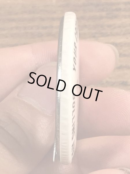 70年代〜頃の信用組合のスマイルフェイスのヴィンテージ缶バッチ