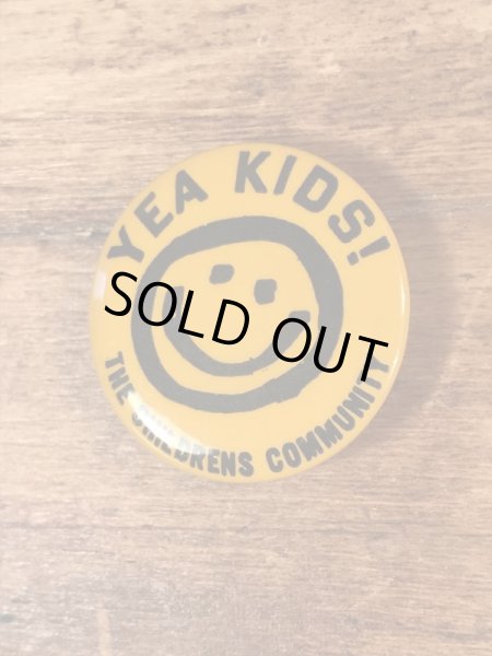 70年代〜頃のスマイルフェイスのヴィンテージ缶バッチ