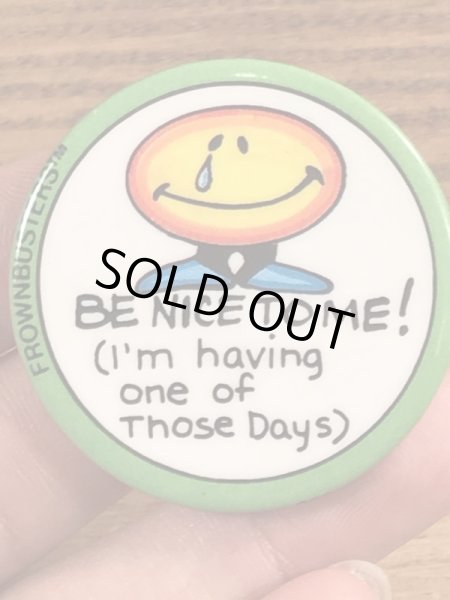 80年代頃のメッセージが書かれたビンテージ缶バッジ