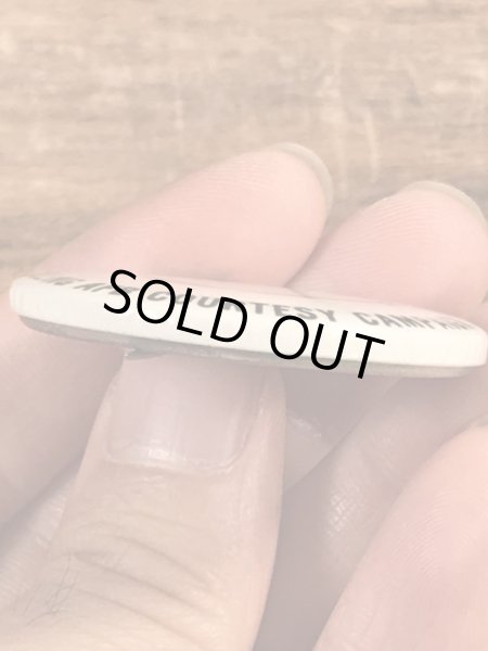 70年代〜頃の信用組合のスマイルフェイスのヴィンテージ缶バッチ