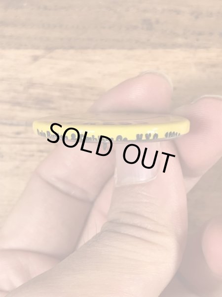 70年代〜頃のスマイルフェイスのヴィンテージ缶バッチ