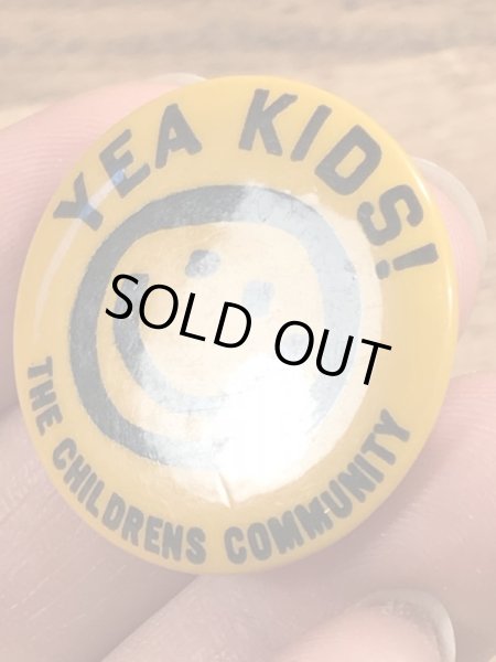 70年代〜頃のスマイルフェイスのヴィンテージ缶バッチ