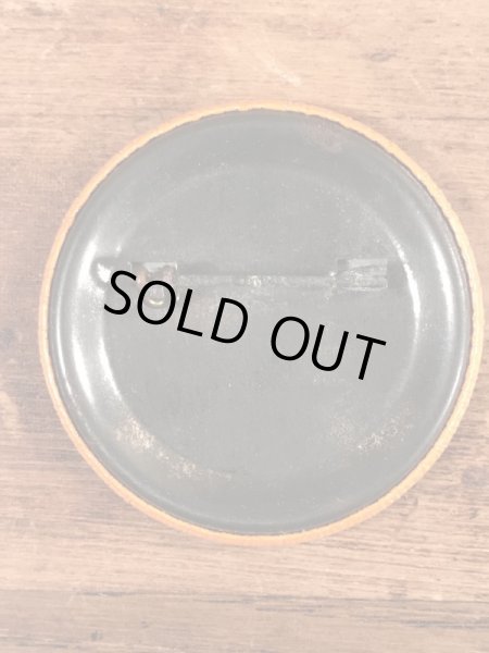 70年代〜頃のシットの顔が描かれたヴィンテージ缶バッチ