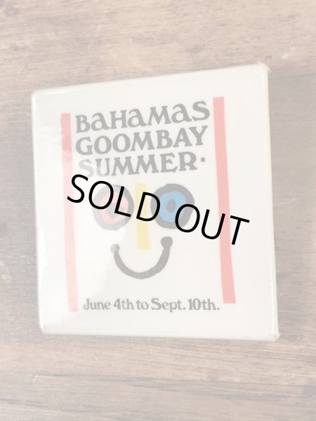 70年代頃のイベントのスマイルフェイスが描かれたヴィンテージ缶バッチ