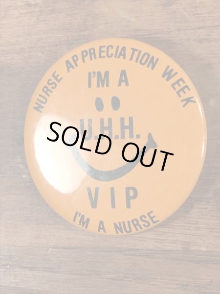 70年代〜頃のスマイルフェイスのヴィンテージ缶バッチ