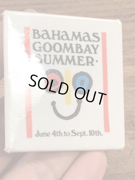 70年代頃のイベントのスマイルが描かれたビンテージ缶バッジ