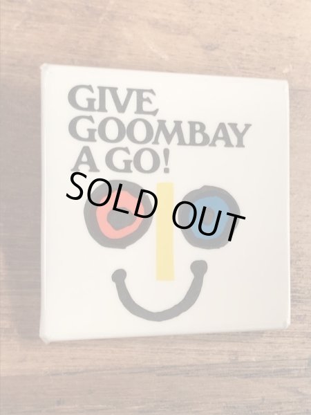 70年代頃のイベントのスマイルが描かれたビンテージ缶バッジ