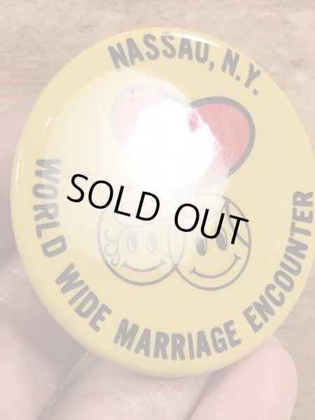 70年代頃のスマイルのビンテージ缶バッジ