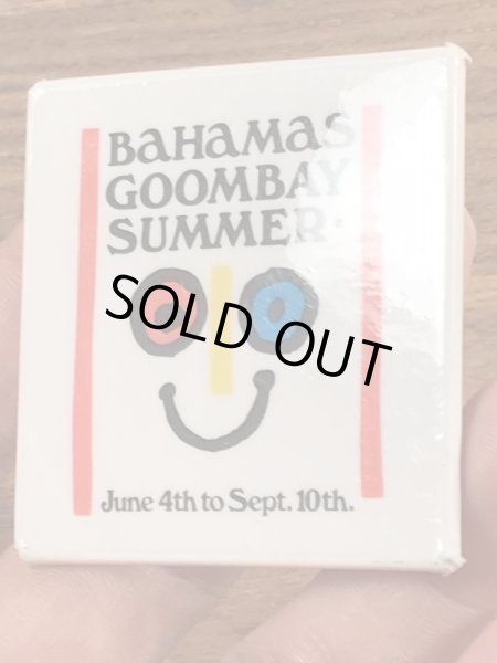 70年代頃のイベントのスマイルフェイスが描かれたヴィンテージ缶バッチ