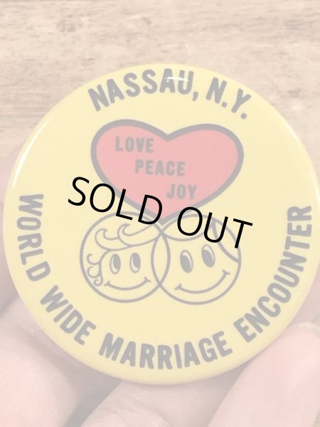 70年代頃のスマイルのビンテージ缶バッジ