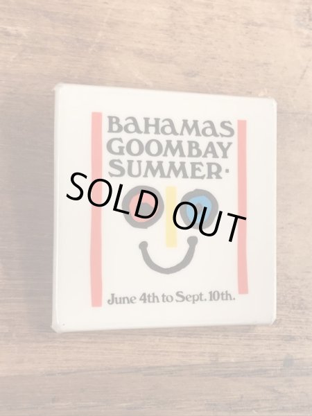 70年代頃のイベントのスマイルが描かれたビンテージ缶バッジ