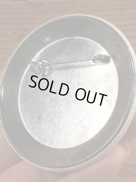 70年代〜頃のハットを被ったスマイルのビンテージ缶バッジ