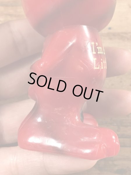 70年代頃のレッドデビルの猫のヴィンテージメッセージドール