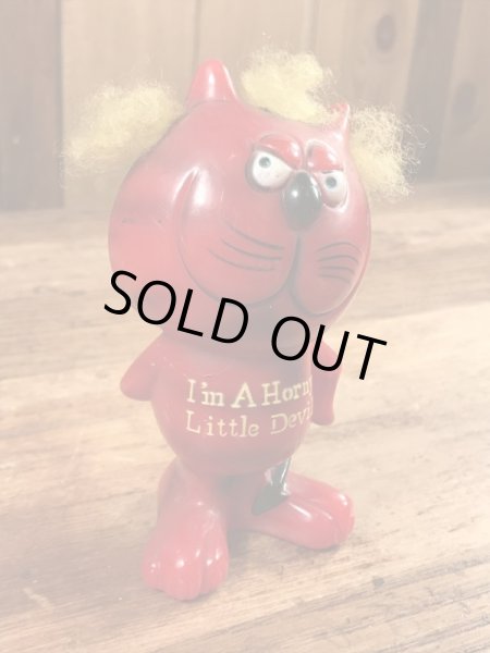 70年代頃のレッドデビルのビンテージメッセージドール