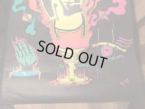 70年代頃のZig Zag Manのビンテージブラックライトポスター