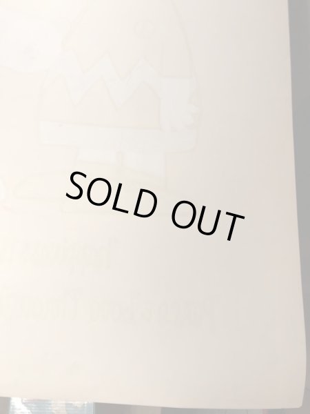 70年代頃のスヌーピーとチャーリーブラウンモチーフのヴィンテージブラックライトポスター