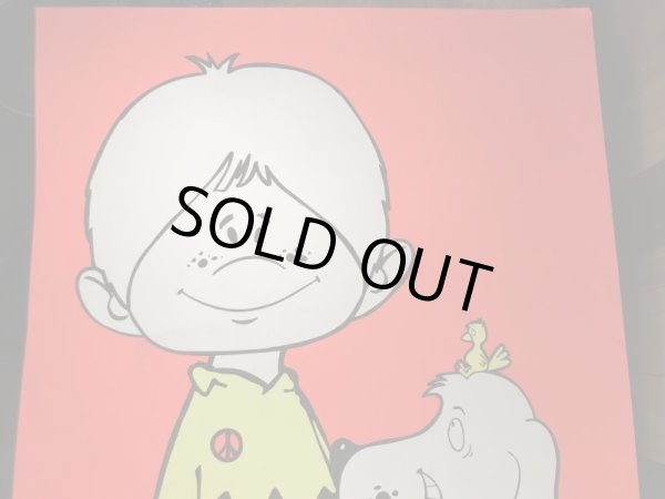 70年代頃のスヌーピーとチャーリーブラウンのパロディーのビンテージポスター