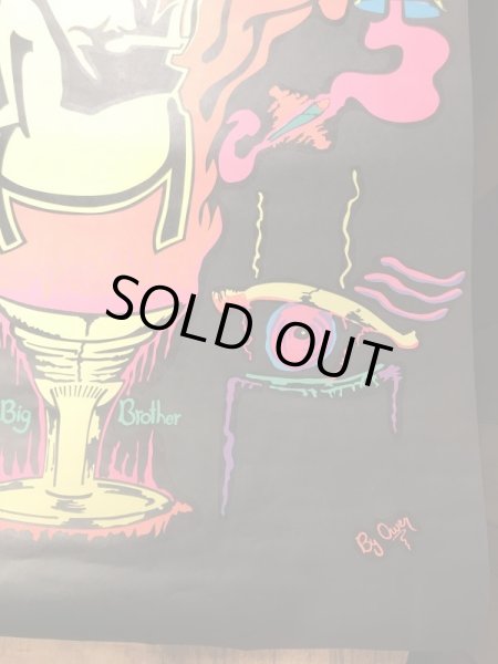 70年代頃のZig Zag Manのビンテージブラックライトポスター