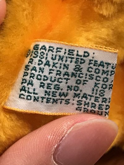 画像1: Dakin Garfield “Small” Mini Bean Bag Doll　ガーフィールド　ビンテージ　ビーンバッグドール　ぬいぐるみ　80年代
