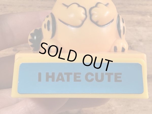 80年代頃のガーフィールドのヴィンテージメッセージトイ