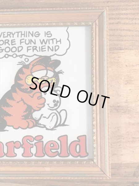 70〜80年代頃のガーフィールドのヴィンテージガラスアート