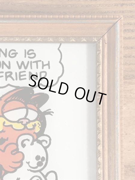 70〜80年代頃のガーフィールドのヴィンテージガラスアート