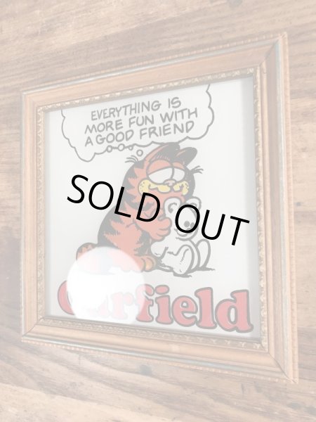 70〜80年代頃のガーフィールドのヴィンテージガラスアート